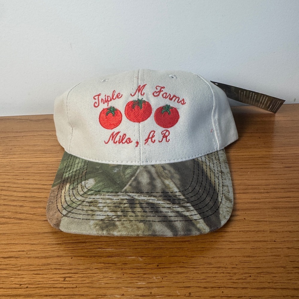 Triple M Farms‎ Milo AR Advantage Timber Camo Bill Hat OC Strapback Tan NWT